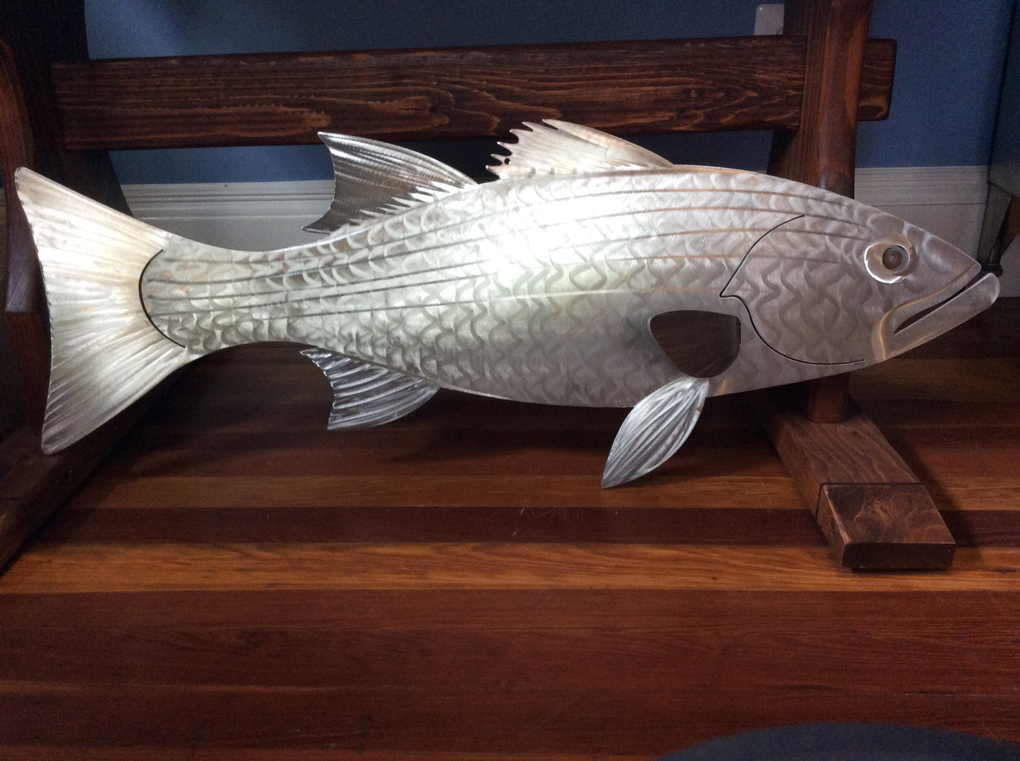 ROCK FISH, 36", stainless steel, hand-made - Annapolis Maritime Antiques