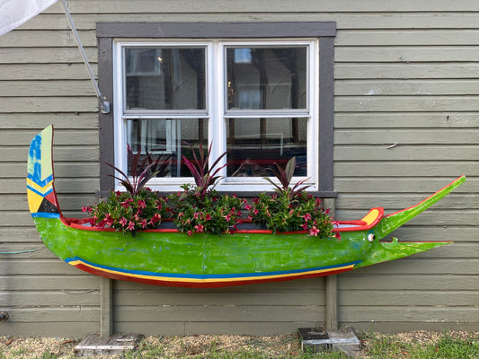 Dugout Canoe, Green Fish Eye - Annapolis Maritime Antiques