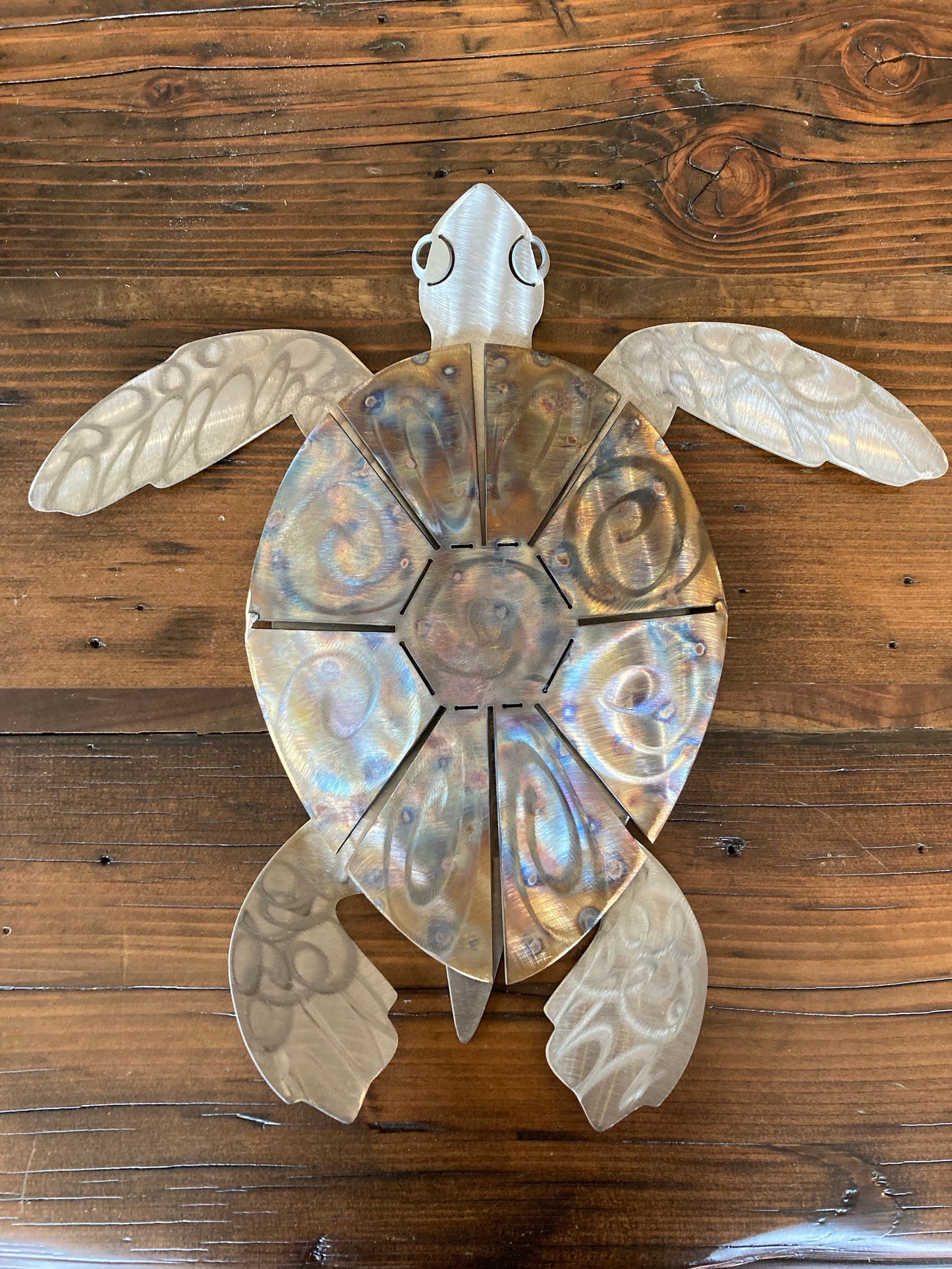 Sea Turtle, 15.5", stainless steel, hand-made