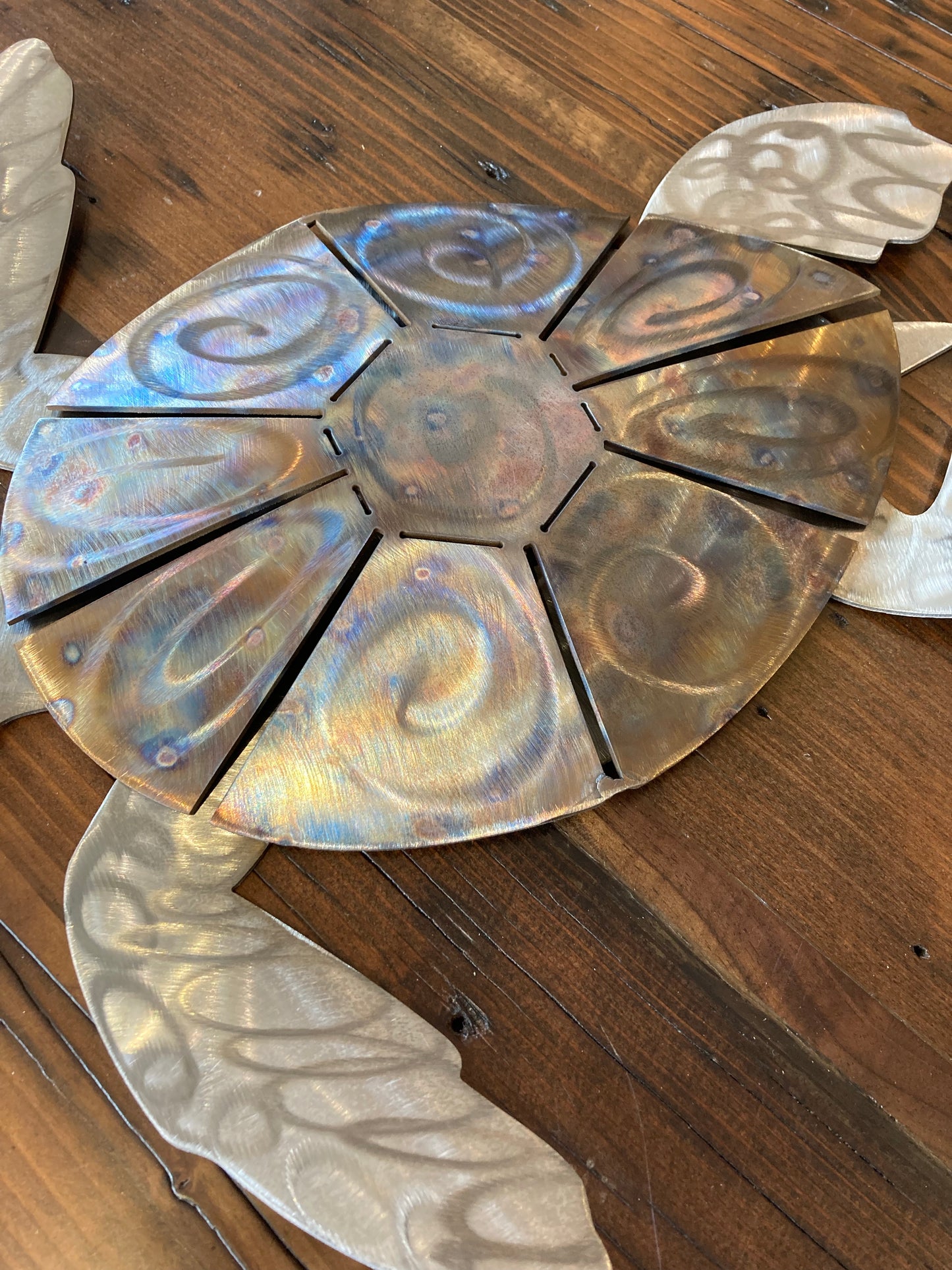 Sea Turtle, 15.5", stainless steel, hand-made