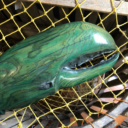 Green Lobster Claw, Wood Carving