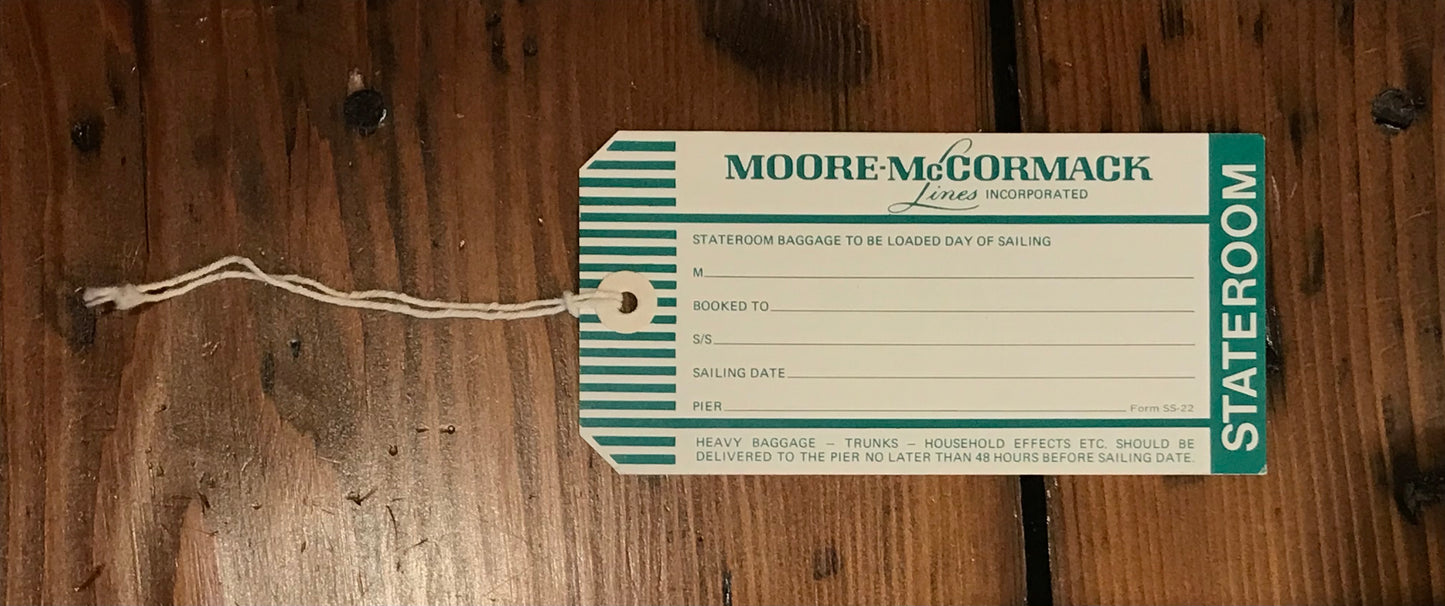 Moore McCormack Baggage Tags