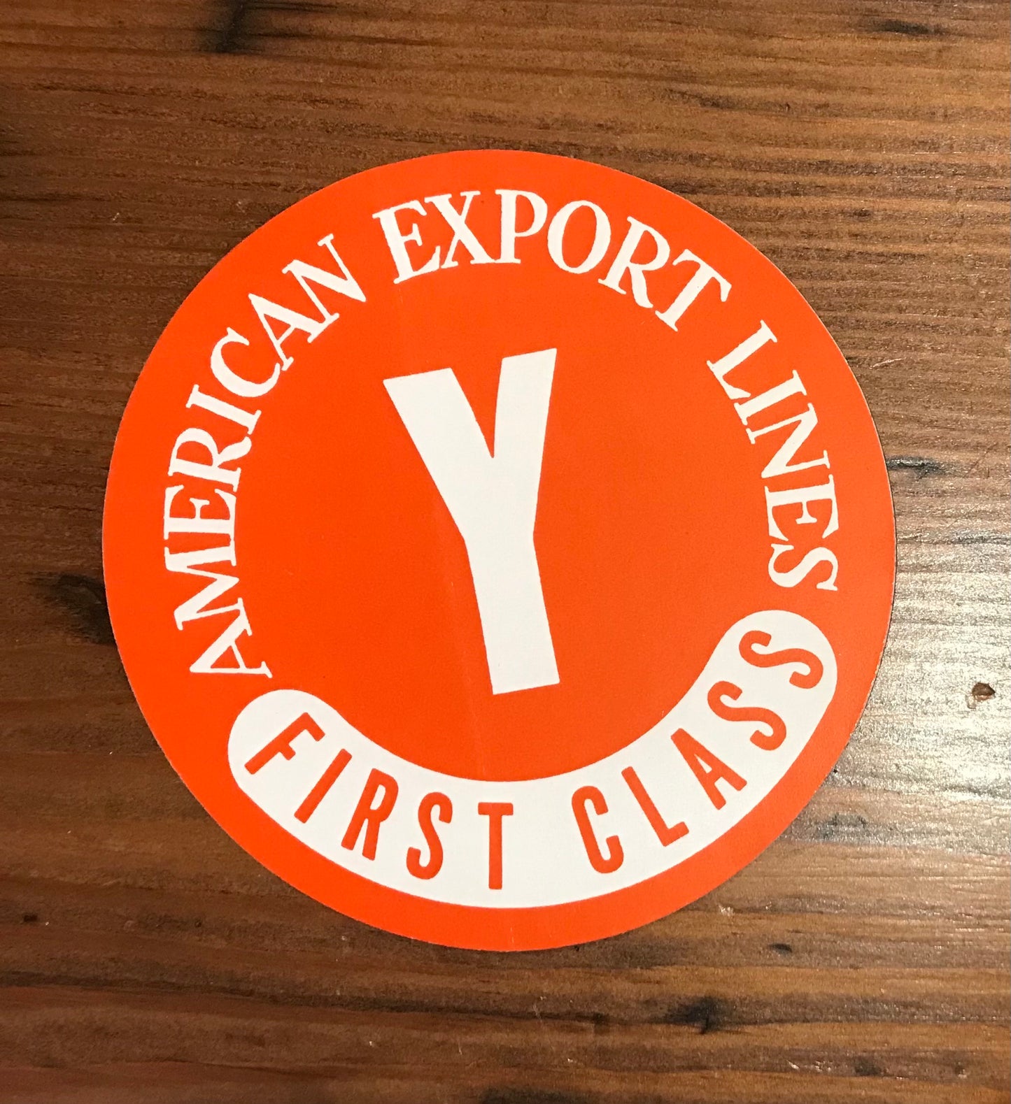 Stickers - American Export Lines First Class, assorted letters