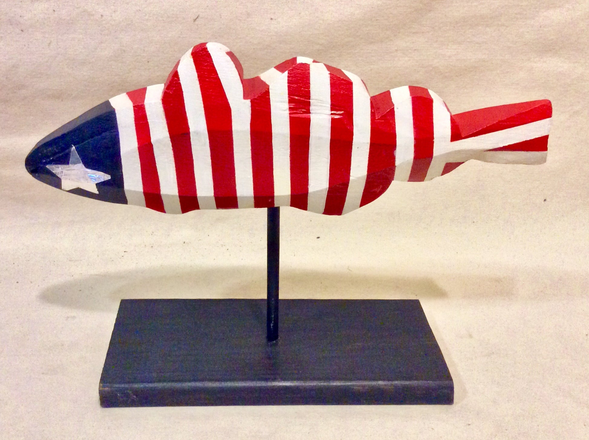 Fish, Red, White & Blue, Large - Annapolis Maritime Antiques