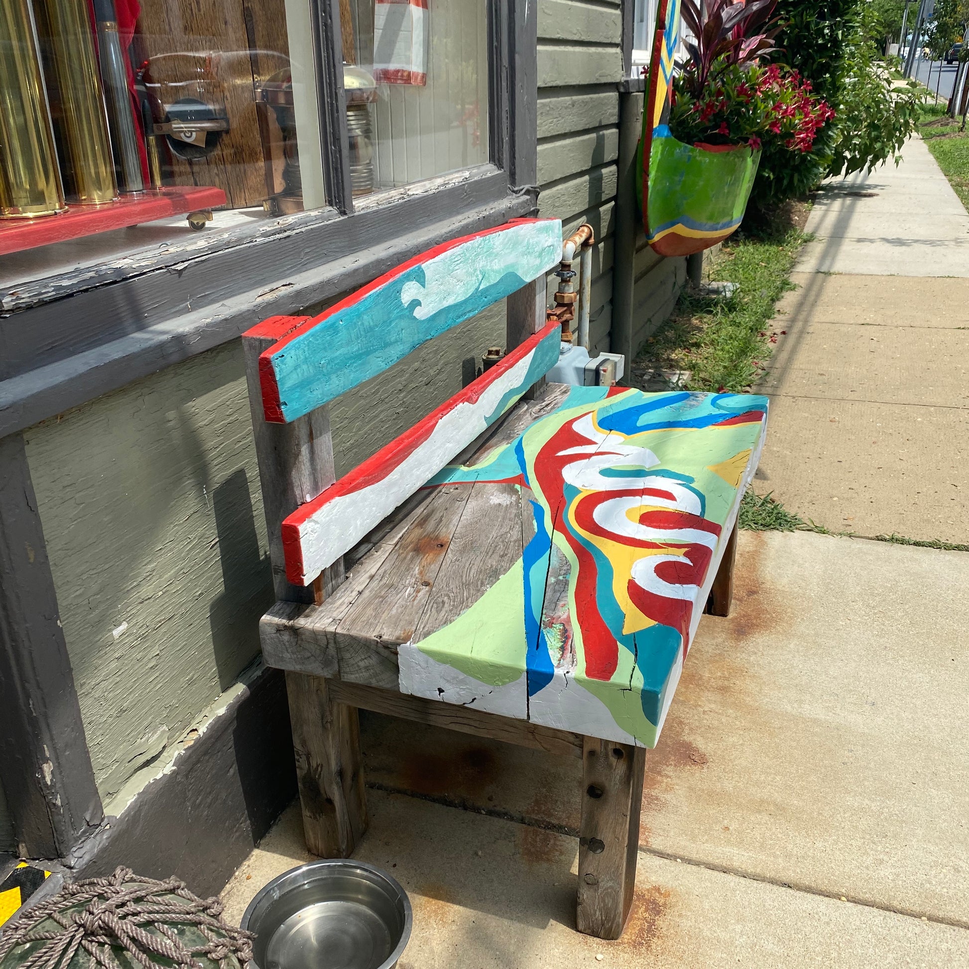 Ironwood Painted Bench - Annapolis Maritime Antiques