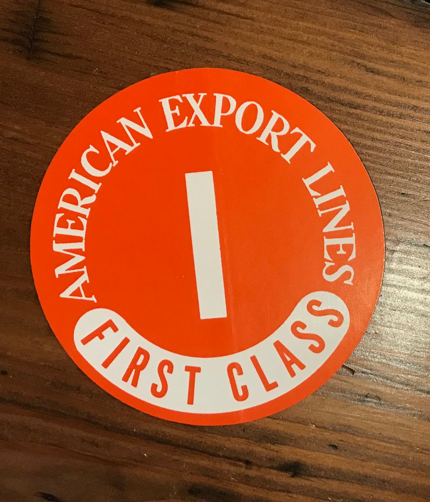 Stickers - American Export Lines First Class, assorted letters