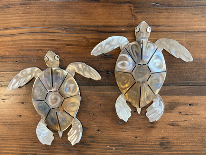 Sea Turtle, 8", stainless steel, hand-made by Chris Erney