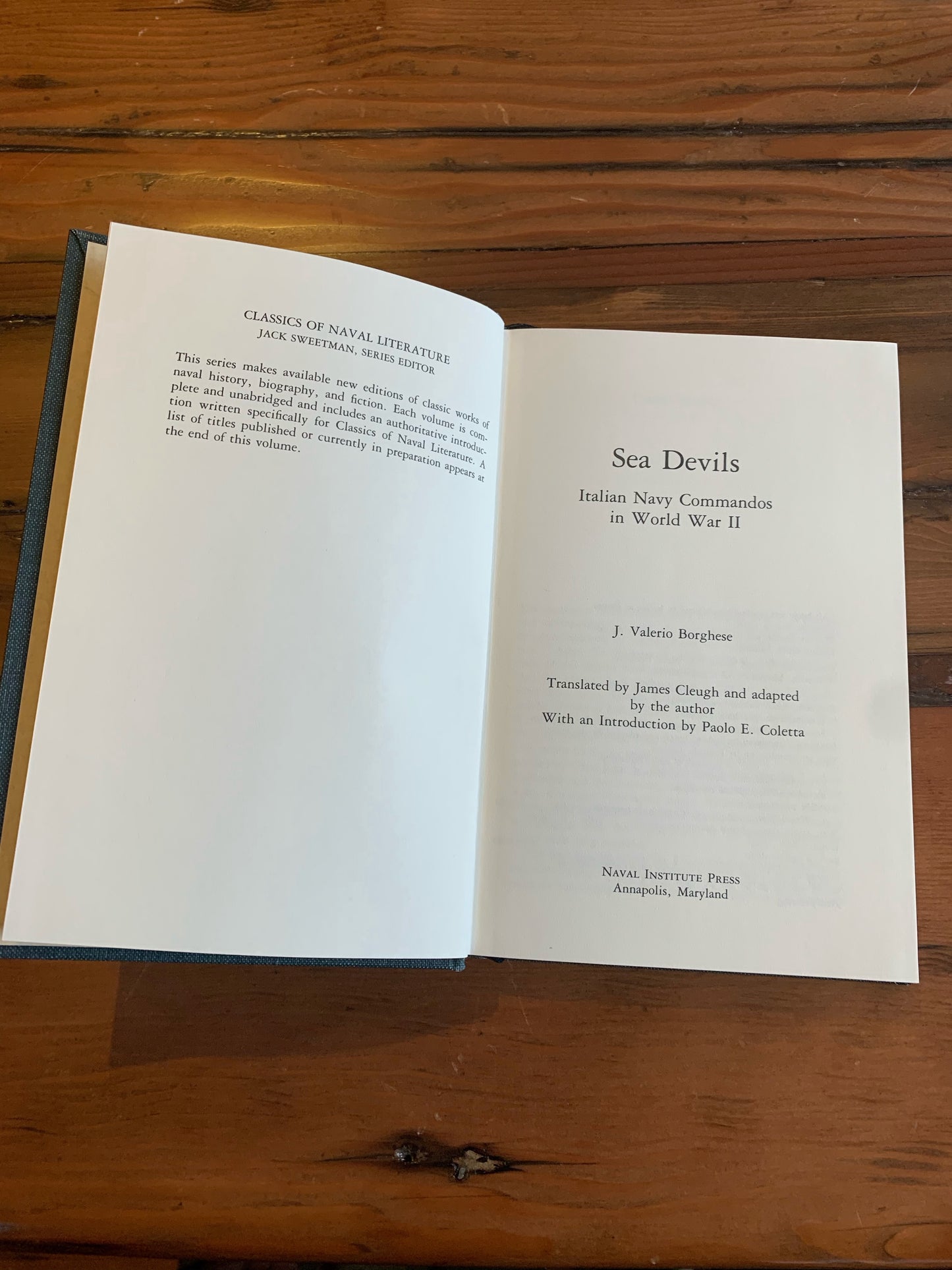 Book, "Sea Devils - Italian Navy Commandos in Word War II"