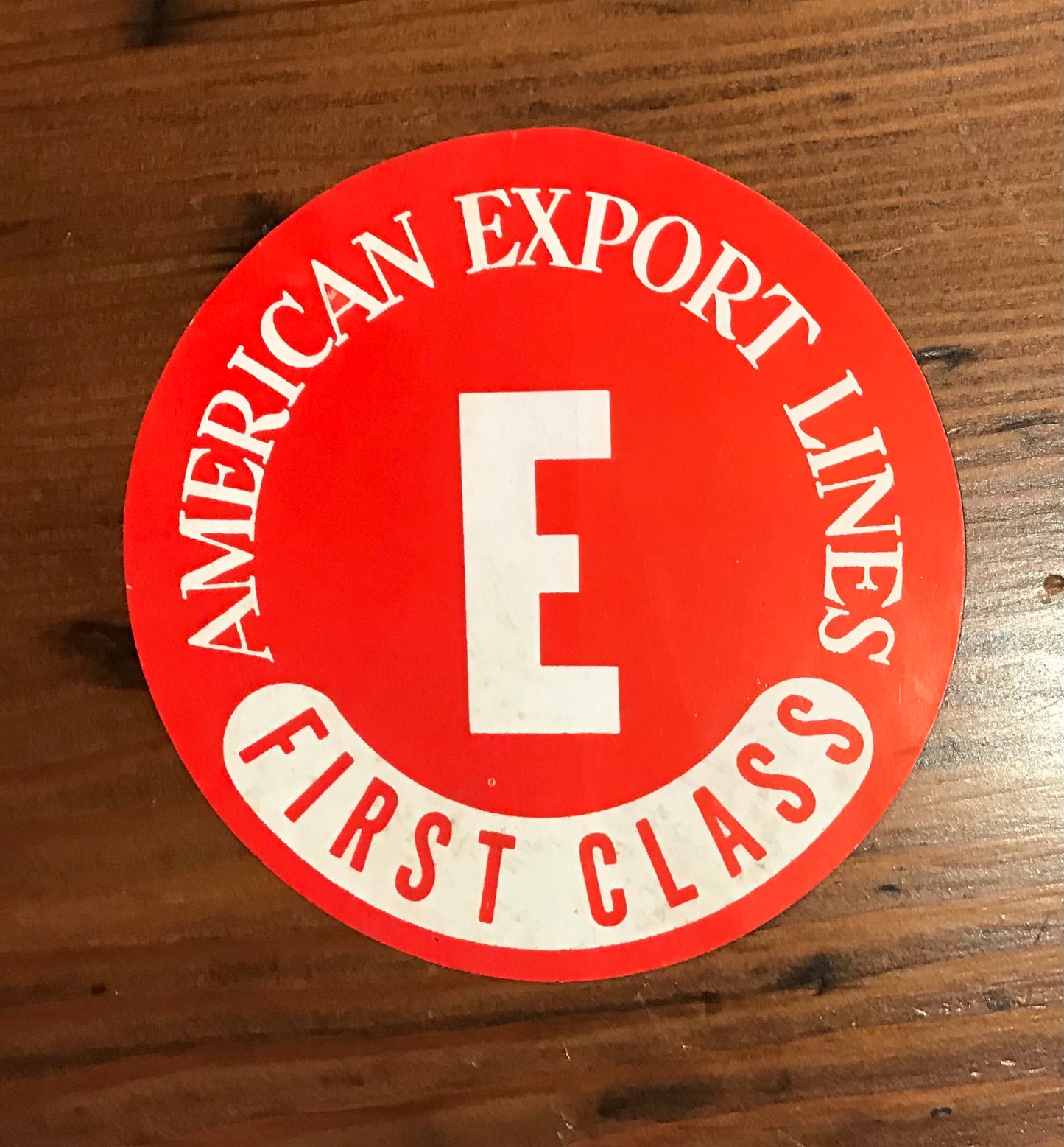Stickers - American Export Lines First Class, assorted letters