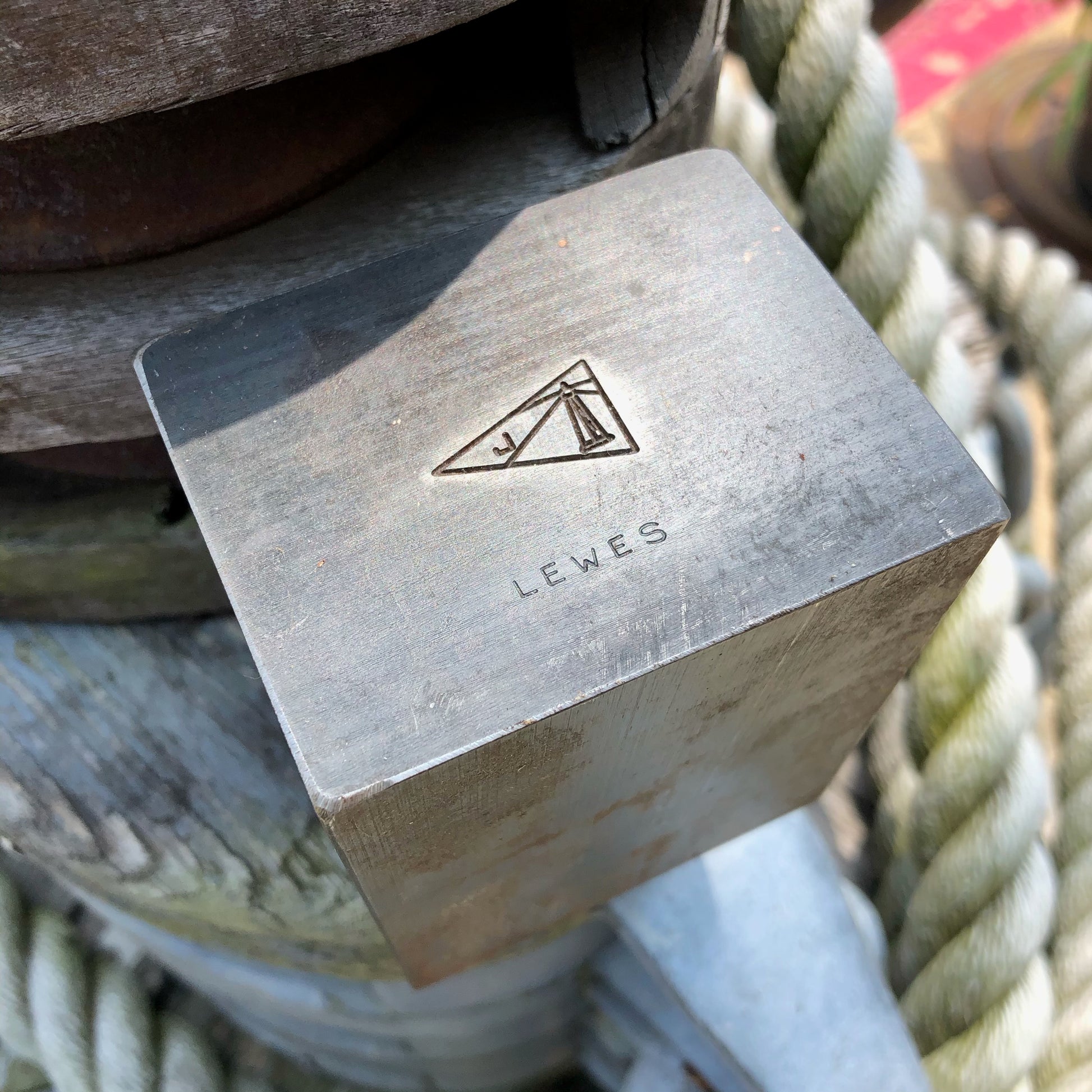 Steel Stamping Die, Lewes Yacht Club Burgee - Annapolis Maritime Antiques