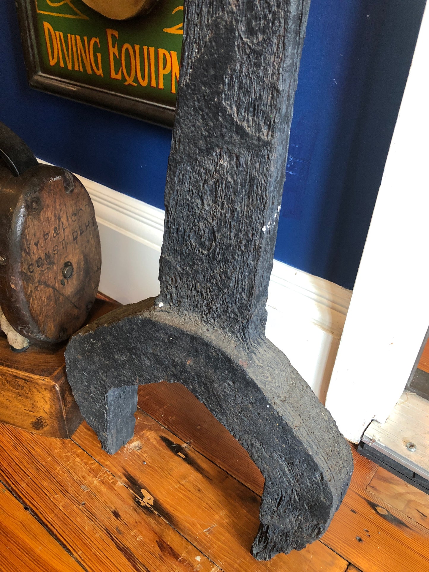 Wrench, Engine Room, 64 Inches - Annapolis Maritime Antiques