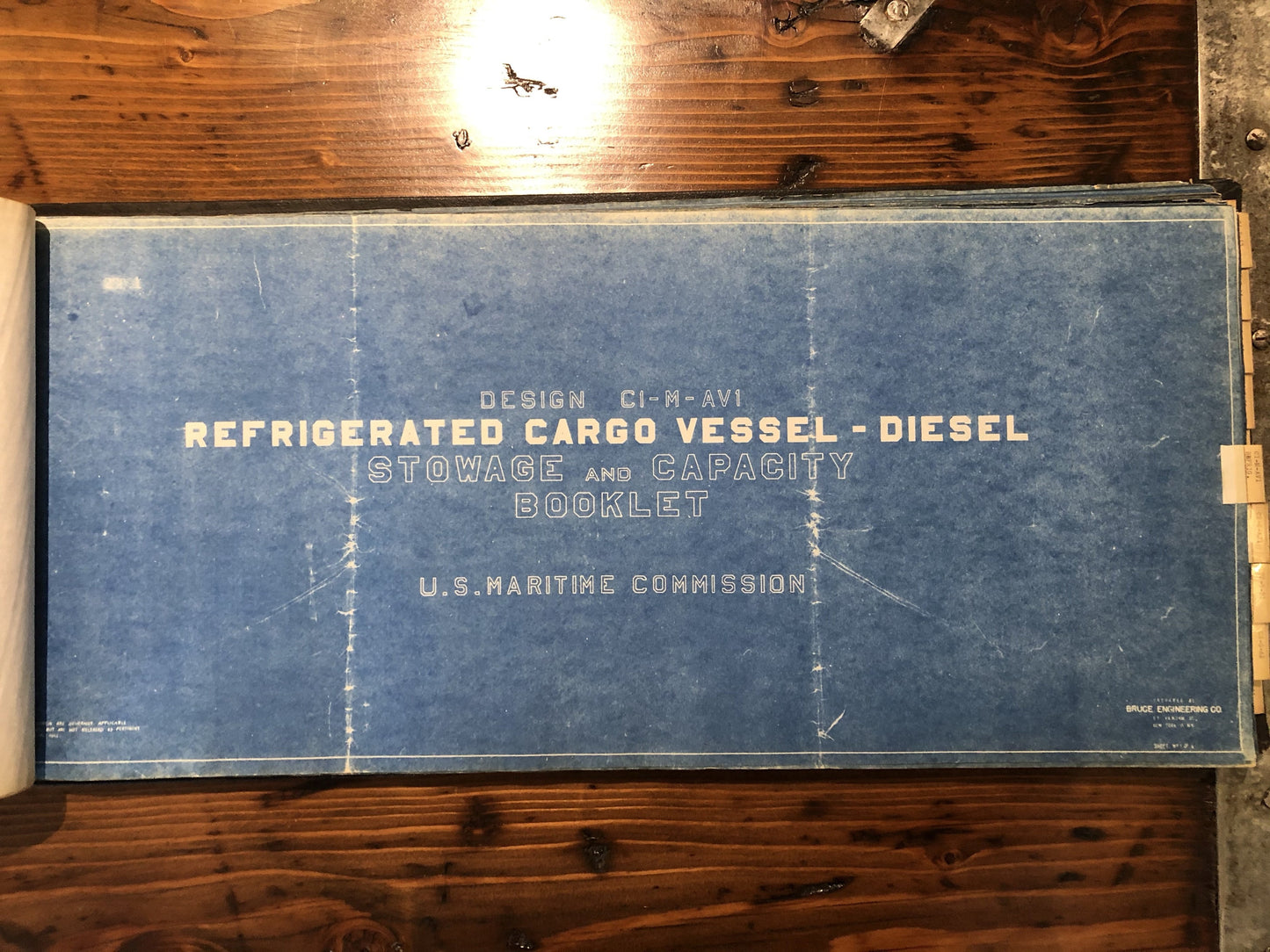 Book, Blueprints, "U.S. Maritime Commission Vessels," Bound Volume C1-A Thru VC2-S-AP3