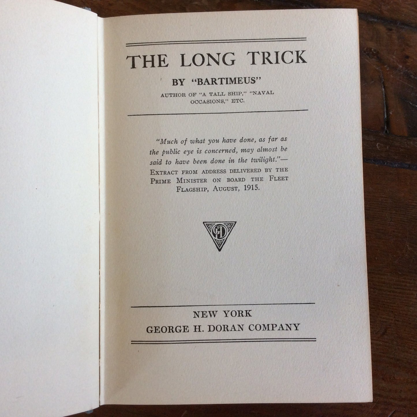 Book: "The Long Trick" - Annapolis Maritime Antiques
