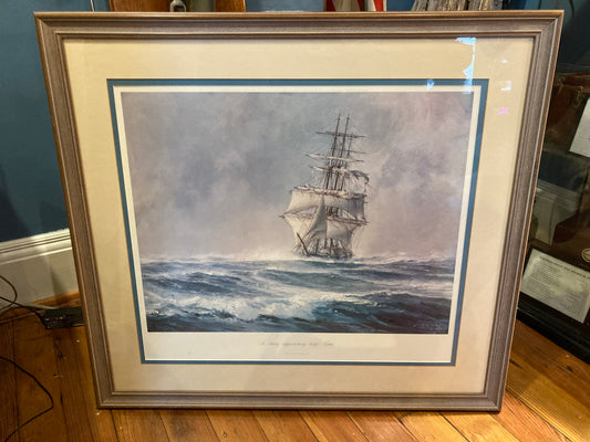 John Stobart Framed Print - "St. Mary Approaching Cape Horn"