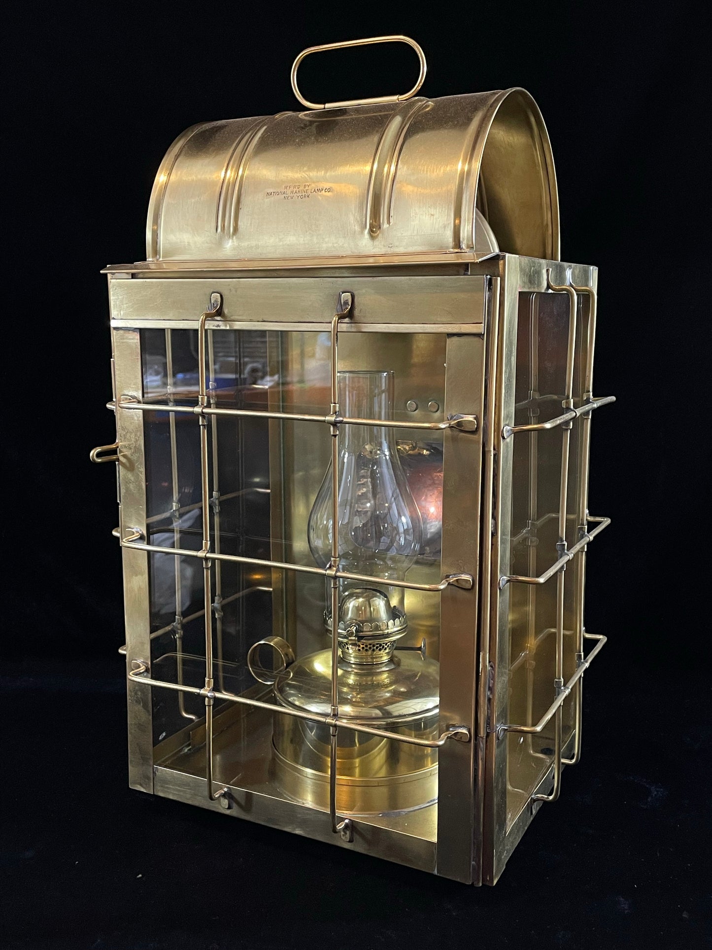 Cabin Lantern mfg'd by National Marine Lamp Company, 1912-1932