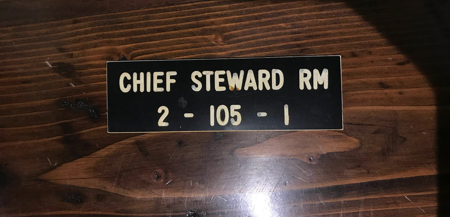 Chief Ship Plaque
