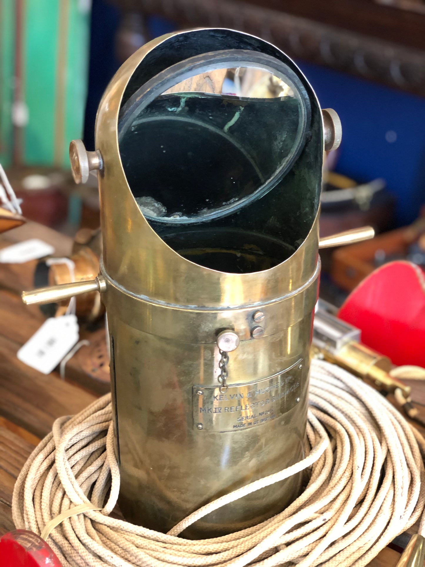 Periscope, Compass Reader Tube - Annapolis Maritime Antiques