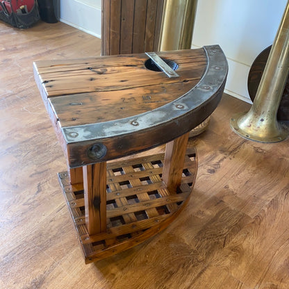 WWII Liberty Ship Hatch Cover End Table
