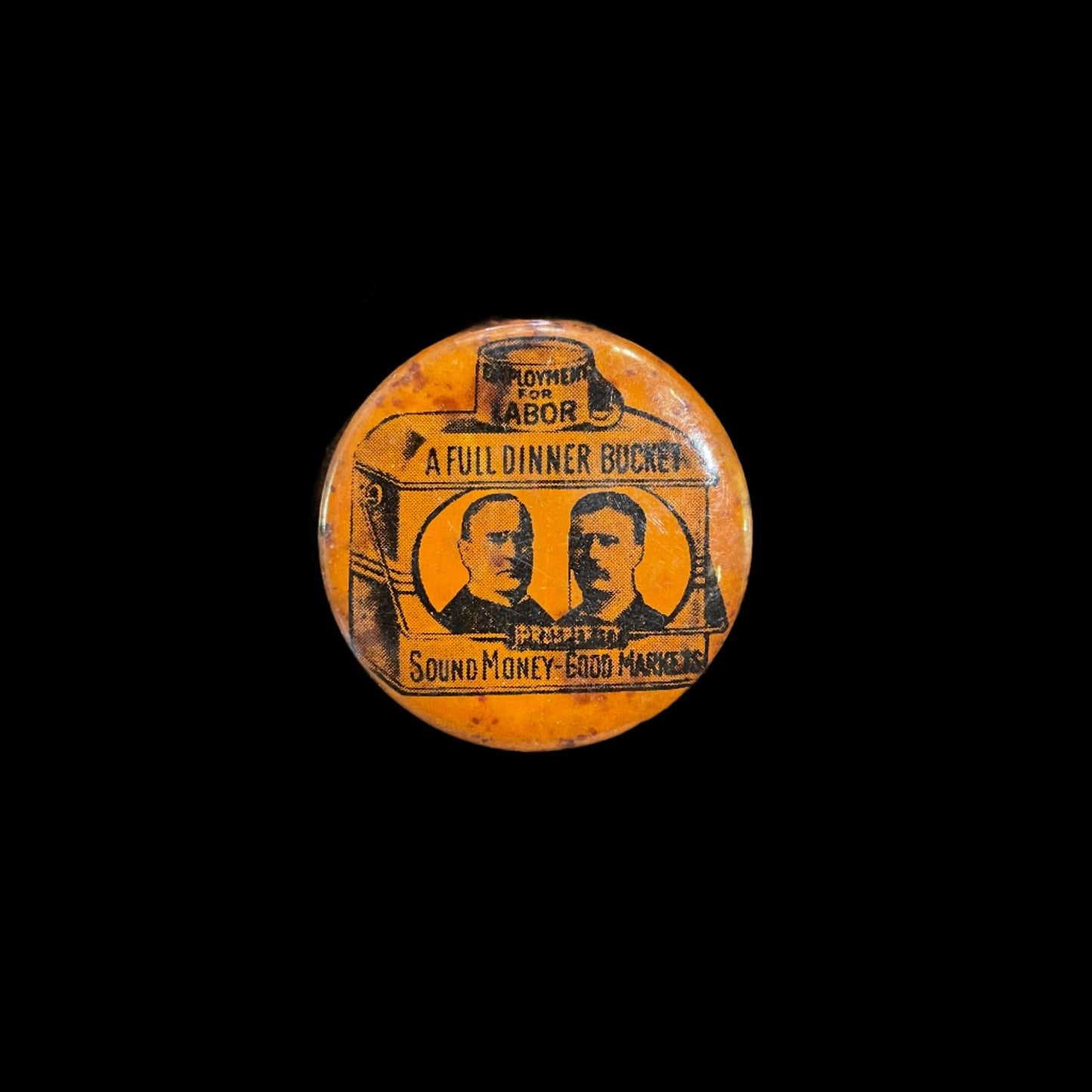 Political Pin, McKinnely and Roosvelt, 1900
