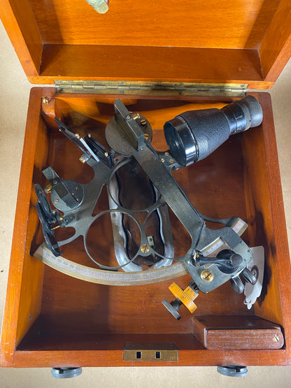 Sextant, Circa 1935 Brass Britannia Model - Annapolis Maritime Antiques