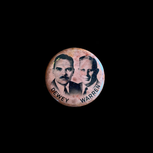 Political Pin, Dewey Warren, 1948