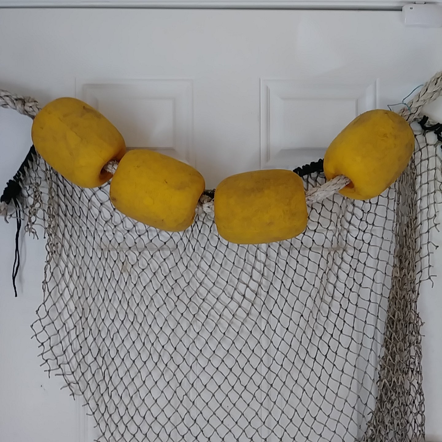 Assorted Fishing Floats with Rope and Net