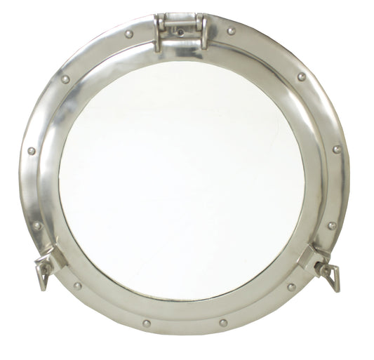 Silver Porthole Mirror
