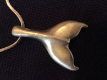 Necklace, Whale Tail, Pewter - Annapolis Maritime Antiques