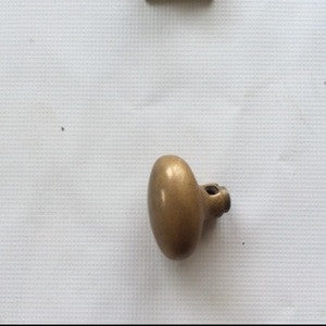 Doorknob, Brass Oval Large - Annapolis Maritime Antiques