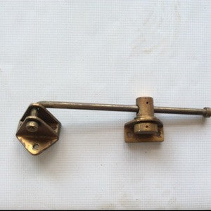Latch window slide brass, 8 inch - Annapolis Maritime Antiques