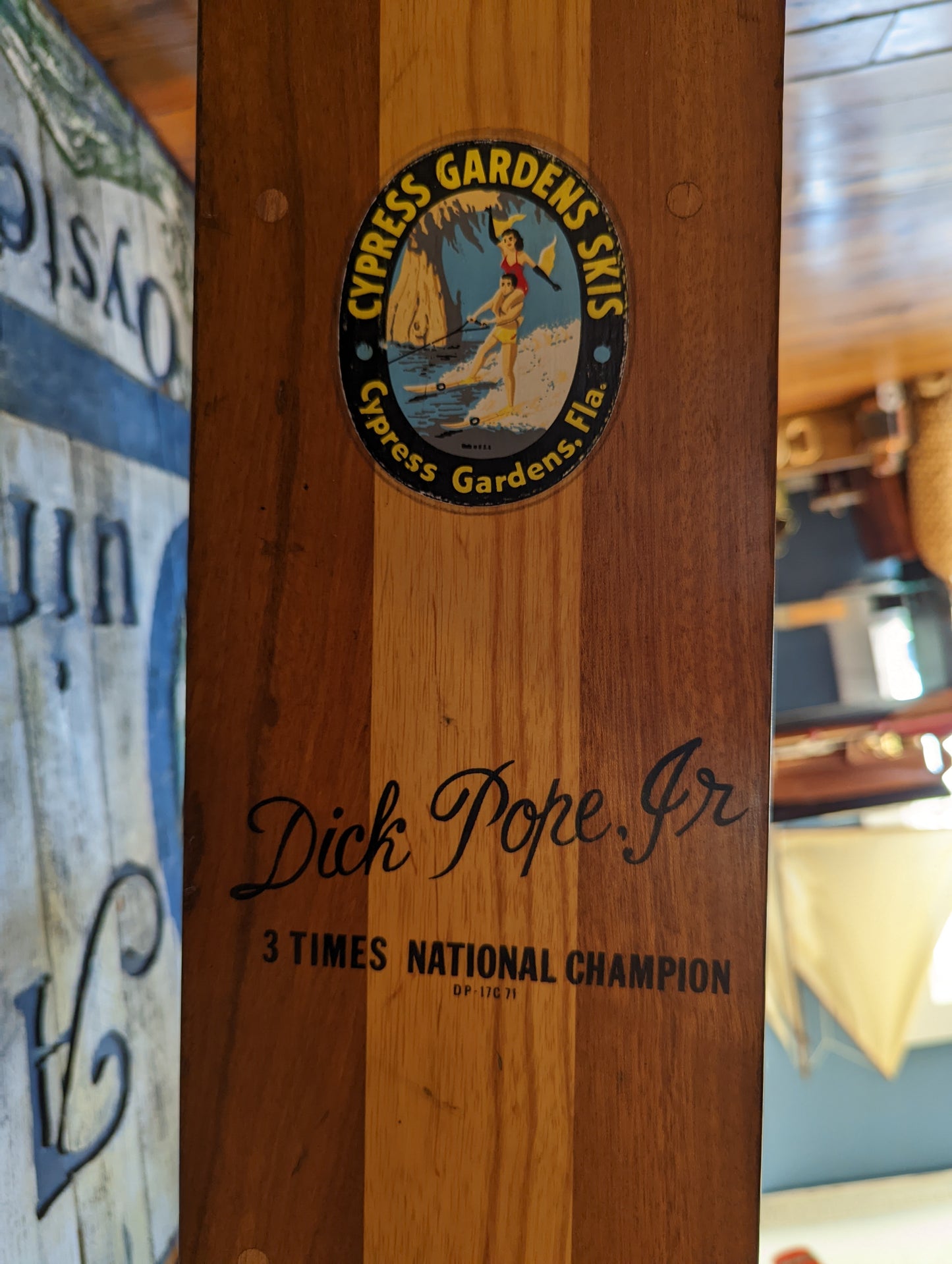 Water Ski shelf, Dick Pope Jr.